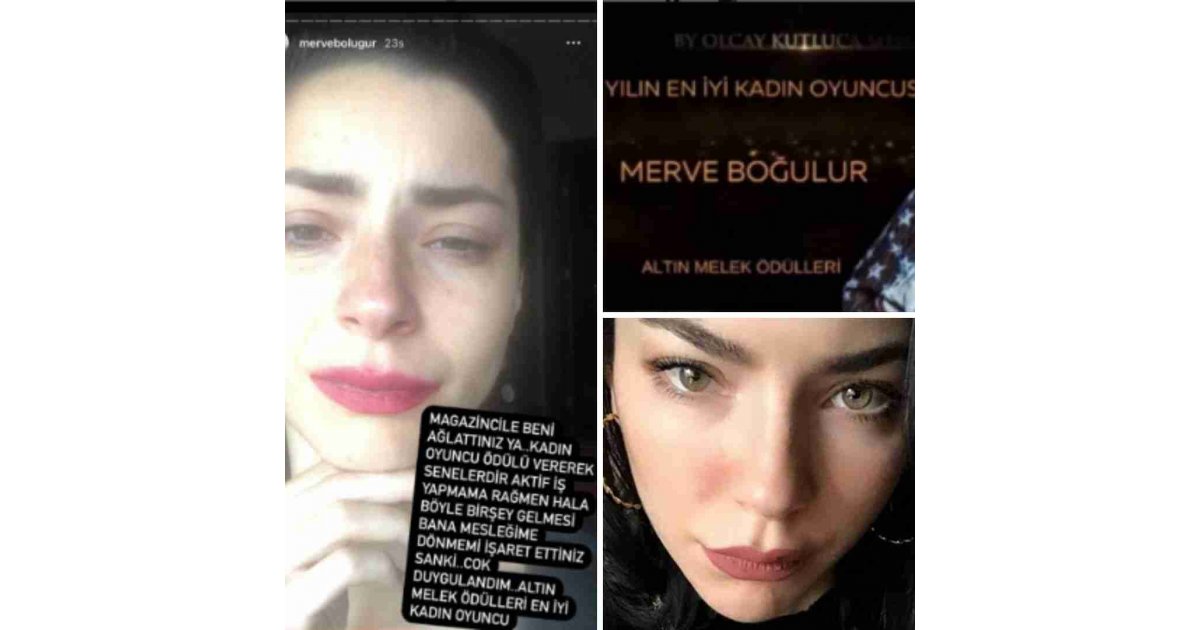 Merve Boluğur'u Ağlatan Ödül!