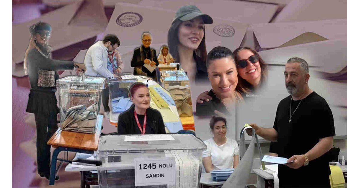 Ünlüler sandık başında... Candan Erçetin sandık görevlisi oldu... Cem Yılmaz'ın esprisi kahkahaya boğdu 