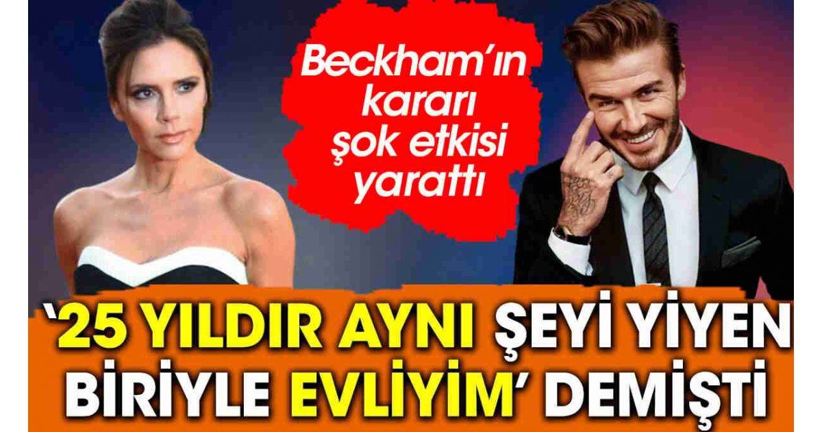 Beckham'ın kararı şok etkisi yarattı 