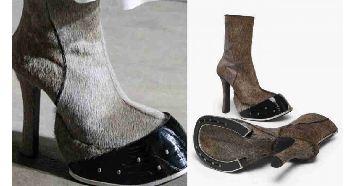 Bu artık alay etmektir… At toynaklı ayakkabı satışta: Bir de 100 bin lira 