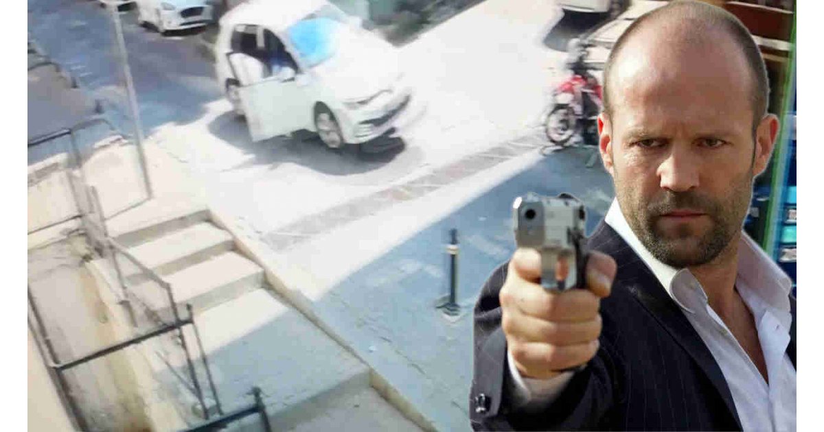 Bu da dişi Jason Statham... Araç kontrolden çıkınca bunu yaptı 