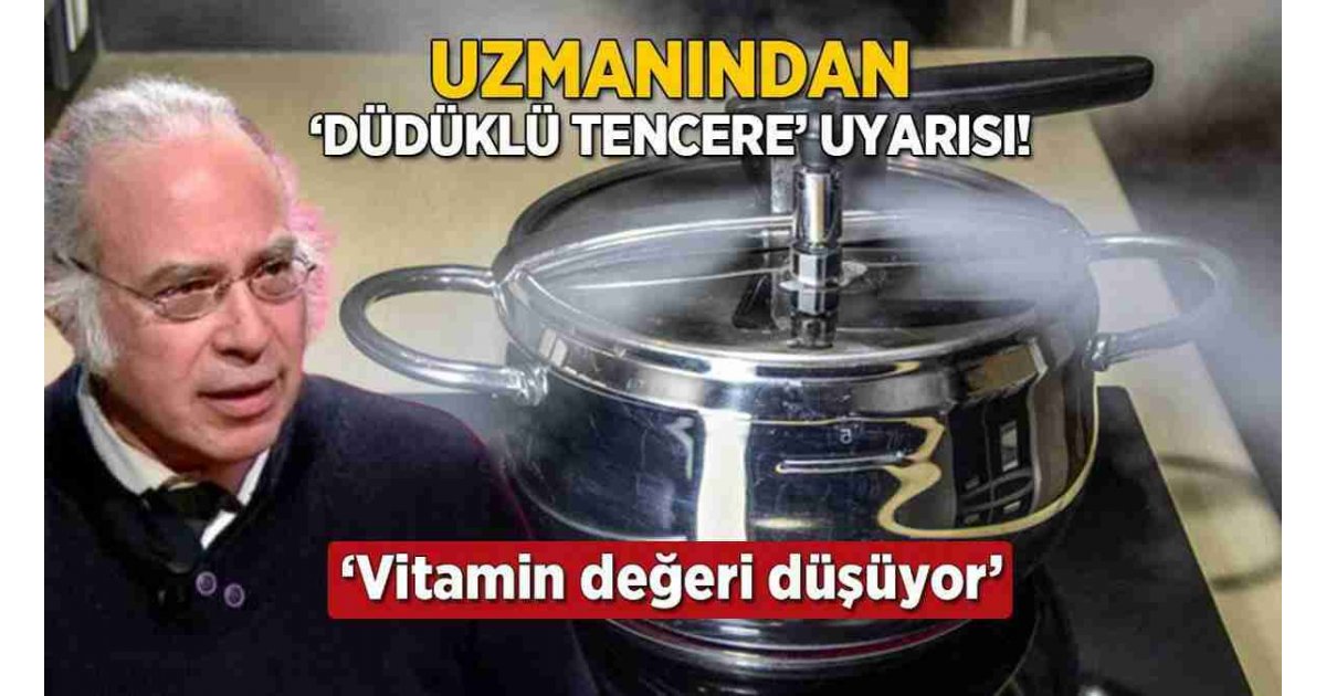 Düdüklü tencere vitamini öldüyor! Yavuz Dizdar: 'Kemik suyu hariç kullanmayın'