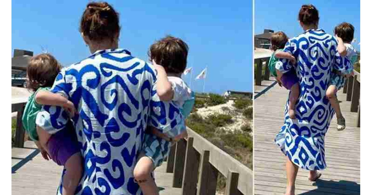 Kocası üç kadınla deniz sefasında yakalanmıştı... 'O aldatma değil' deyip boşanmadı: İki kolunda iki çocuk