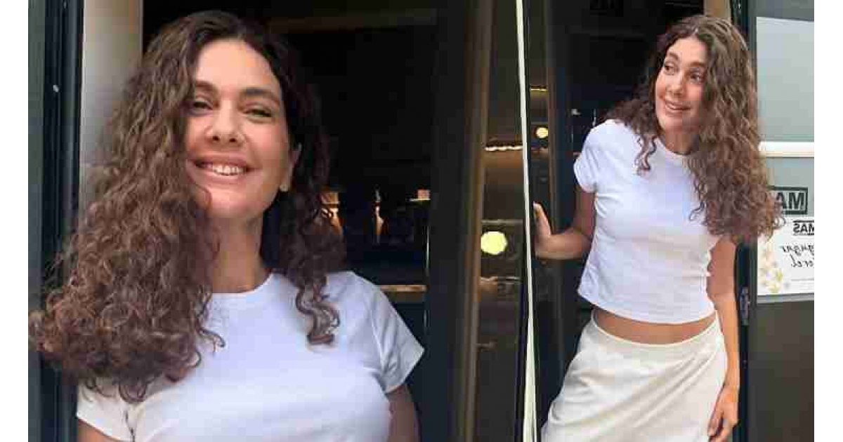 'Annem Ankara'  için sete giren Bergüzar Korel'den ilk poz
