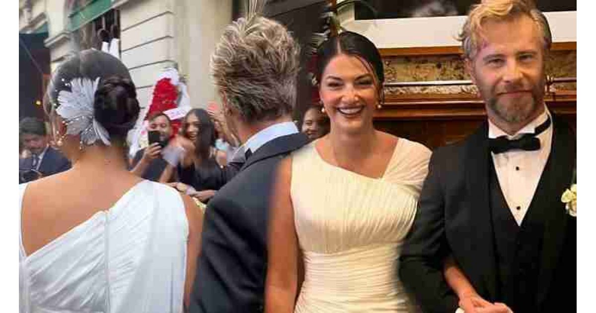 Yabancı Damat dizisinin 'Niko'su Özgür Çevik ve Hatice Kartoğlu evlendi! Düğünden kareler...