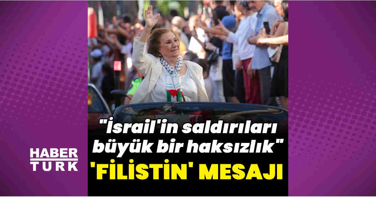 Gülsen Tuncer'den 'Filistin' mesajı