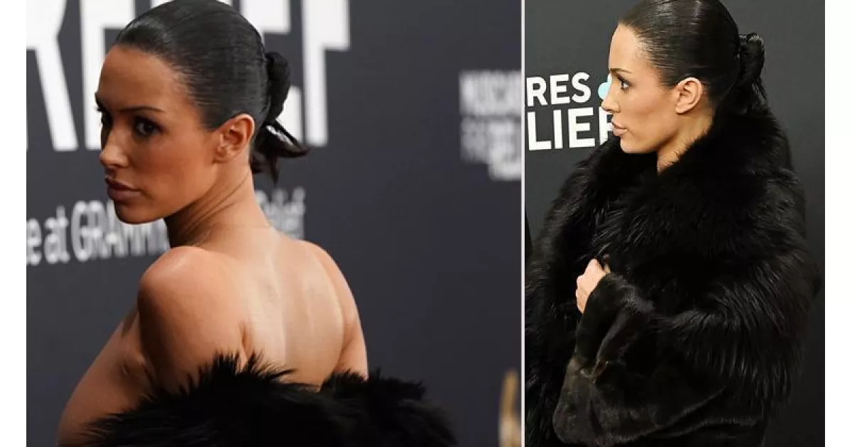 Ödül gecesine davetsiz misafir... Kürkünü omuzundan sıyırıp attı ve kocasıyla birlikte kapı dışarı edildi