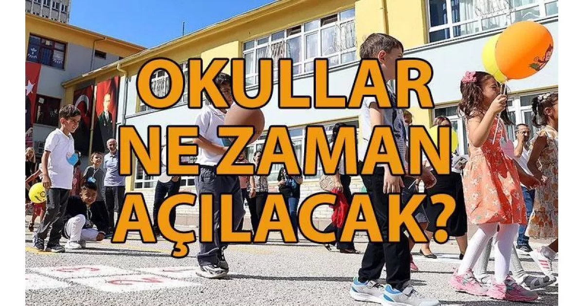 2025-2026 MEB eğitim takvimine göre okullar eylül ayında açılacak. 1. sınıflar da aynı tarihte derslere başlayacak.