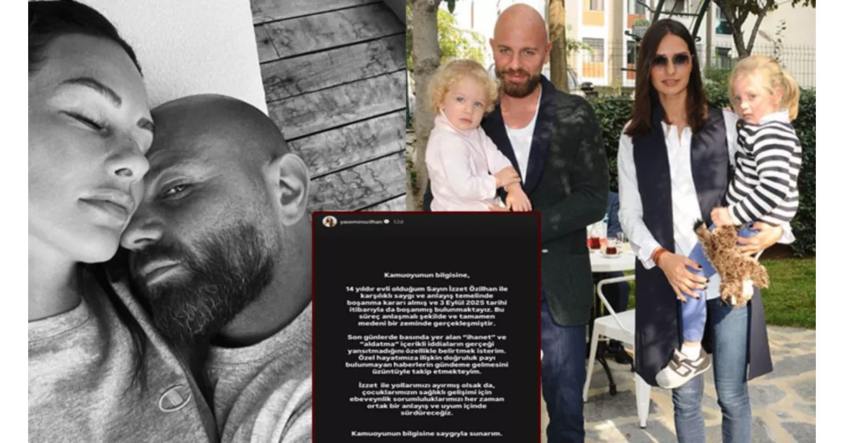 Özilhan çifti, 14 yıllık evliliklerini karşılıklı saygı ve anlayışla tek celsede boşandı.