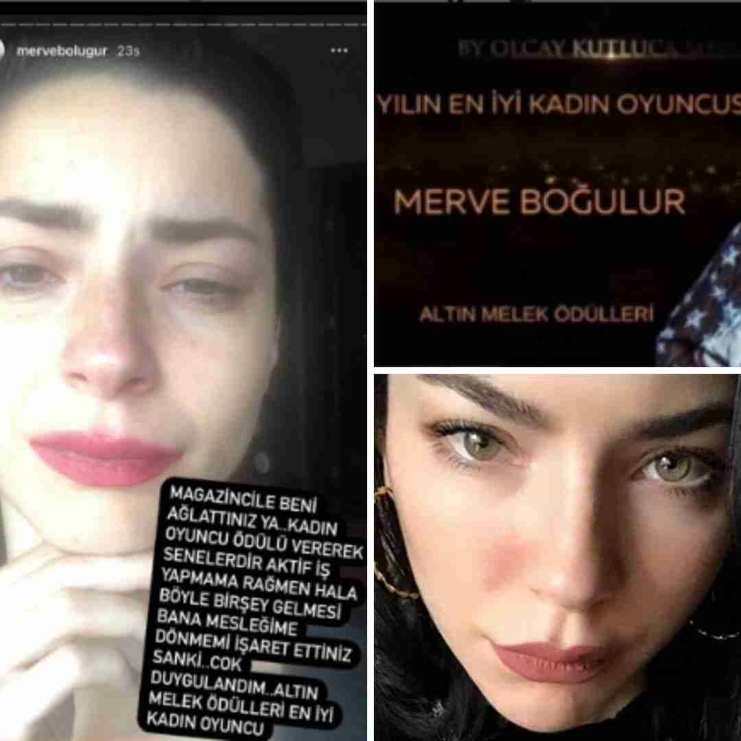 Merve Boluğur'u Ağlatan Ödül!