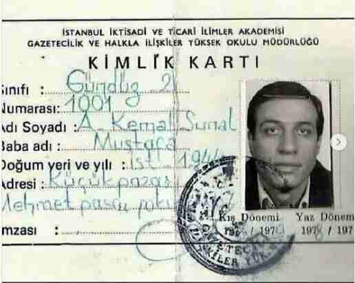 Kemal Sunal'ın bile 1978'deki Marmara Üniversitesi öğrenci kimlik kartı ortaya çıktı 