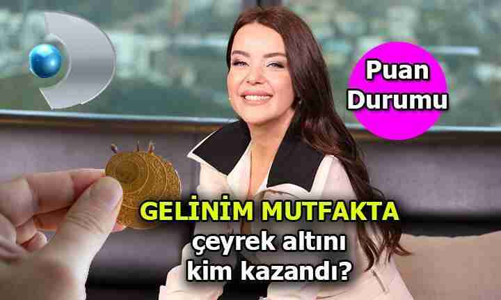 Gelinim Mutfakta bugün çeyreği kim aldı? Gelinim Mutfakta puan durumu 30 Ağustos 2023 Çarşamba 