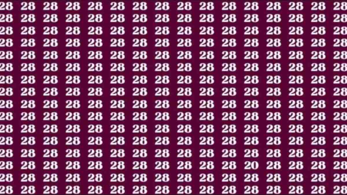 Resimdeki farklı sayıyı 5 saniyede bulanların IQ'su 130 üzeri çıkıyor! Süre başladı... 