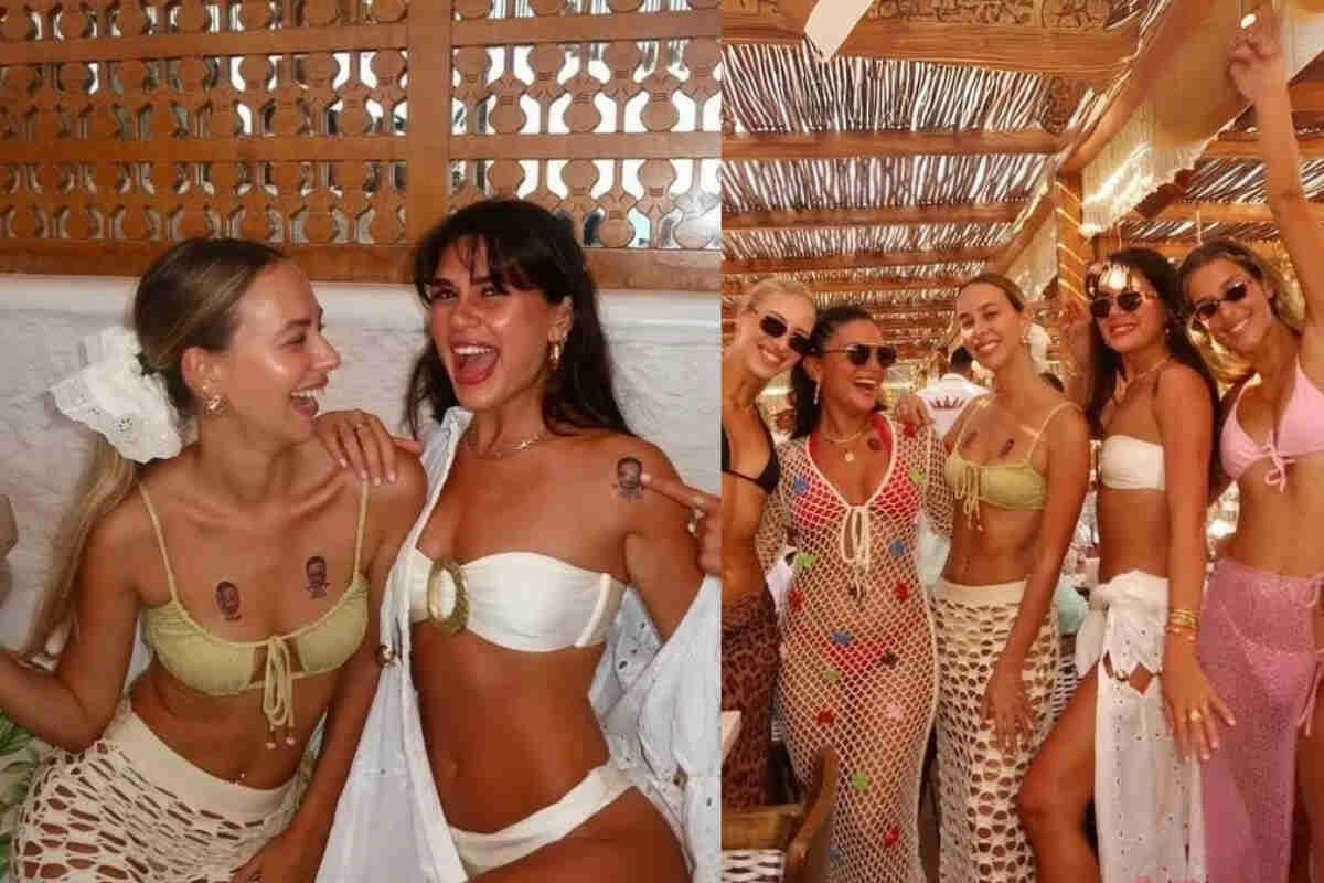 Sima Tarkan'ın bekarlığa veda partisinden neşeli görüntüler 