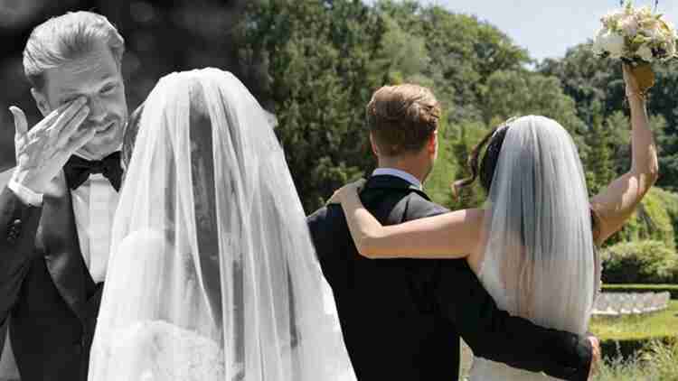 Davul zurnalı karşılama... Eşini gelinlikle görünce gözyaşlarına engel olamadı!