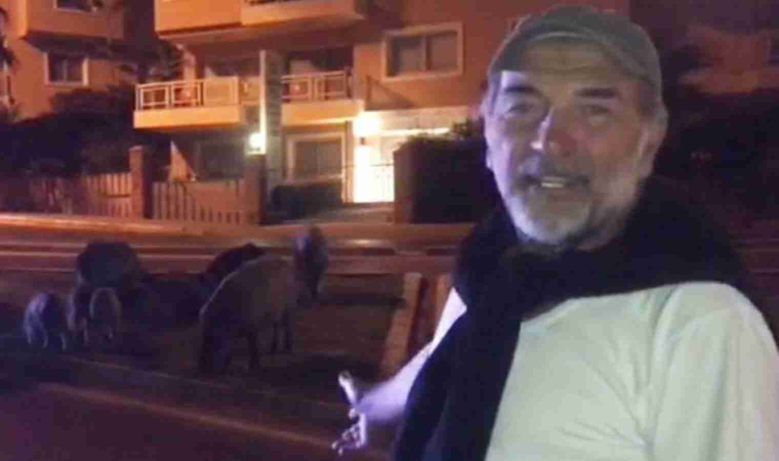 Ünlü oyuncudan Kuşadası'nda 'domuz' paylaşımı