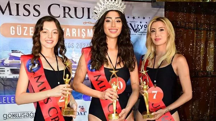 Miss Cruise Güzellik Yarışması'nın kraliçesi sağlık çalışanı Kadriye Nur Çelebi oldu