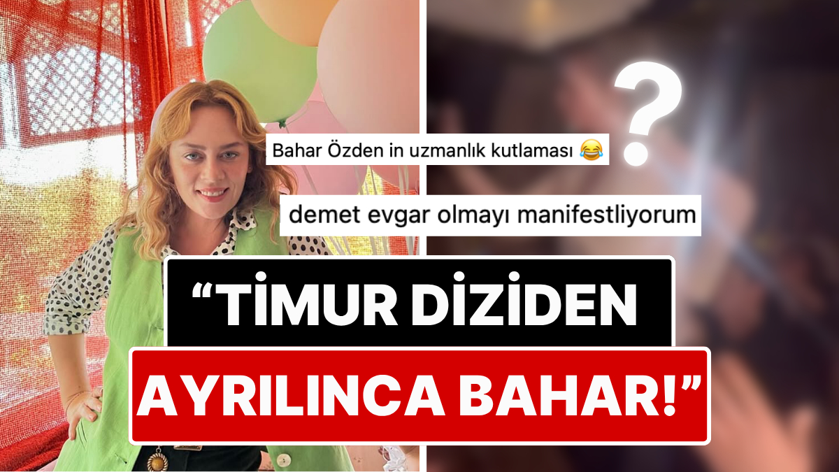 Demet Evgar, Bahar dizisi ekibiyle yaptığı yemekte 