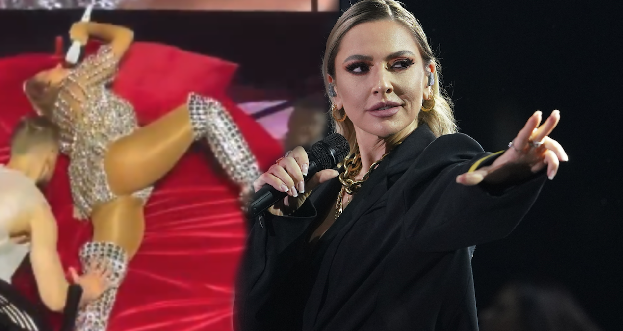 Hadise, Harbiye konserinde yatakta dans edip duş aldı, sahne performansı olay oldu.