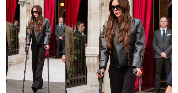 Victoria otelden koltuk değnekleriyle çıktı Victoria otelden koltuk değnekleriyle çıktı