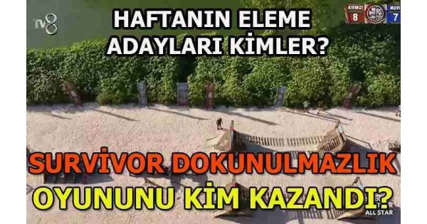 SURVİVOR DOKUNULMAZLIĞI KİM, HANGİ TAKIM KAZANDI? 4 Mart 2024 Survivor All Star 3. eleme adayı kim oldu? Survivor haftanın eleme adayları SURVİVOR DOKUNULMAZLIĞI KİM, HANGİ TAKIM KAZANDI? 4 Mart 2024 Survivor All Star 3. eleme adayı kim oldu? Survivor haftanın eleme adayları
