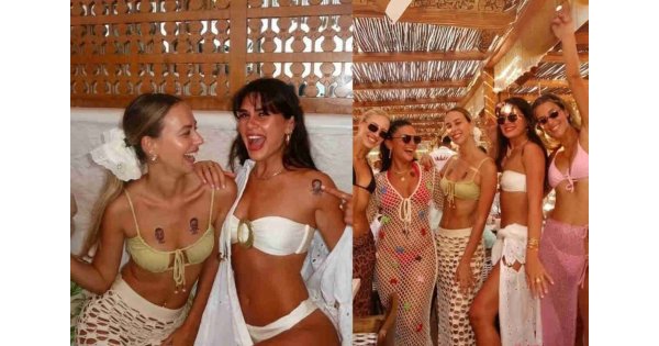 Sima Tarkan'ın bekarlığa veda partisinden neşeli görüntüler Sima Tarkan'ın bekarlığa veda partisinden neşeli görüntüler