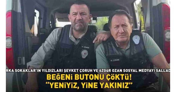 Arka Sokaklar'ın yıldızları Şevket Çoruh ve Özgür Ozan sosyal medyayı salladı! 'Yeniyiz, yine yakınız' Arka Sokaklar'ın yıldızları Şevket Çoruh ve Özgür Ozan sosyal medyayı salladı! 'Yeniyiz, yine yakınız'