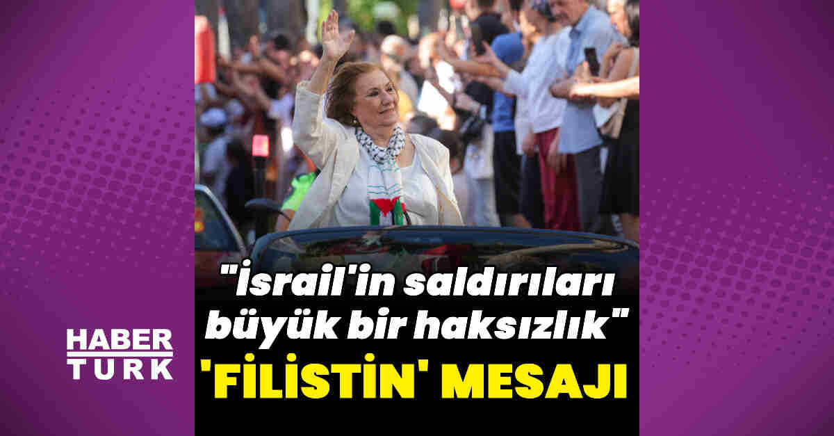 Gülsen Tuncer'den 'Filistin' mesajı